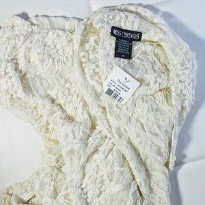 NWT Buckle lace cardigan (butt-covering) medium